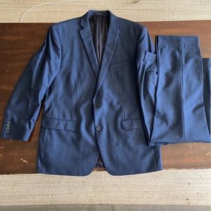 Navy Bar III suit jacket and pants